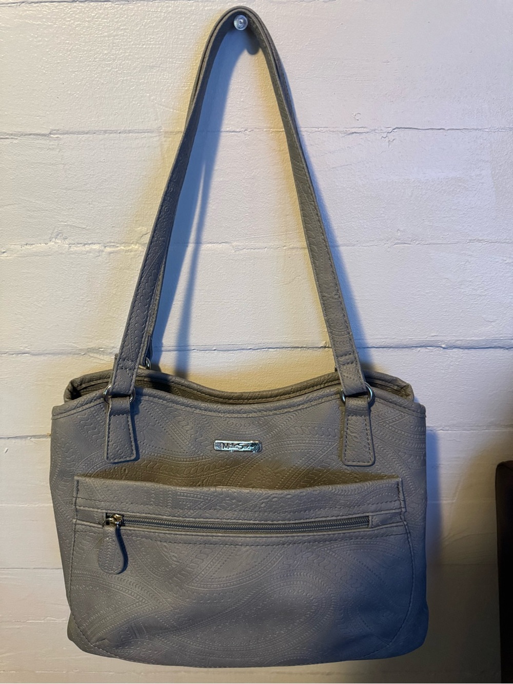 Women's Gray Shoulder Bag - Stylish Everyday Tote